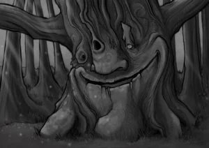 "Arbre" 2017, procreate ipad pro et appel pencil, dessin réalisé a l'ipad pro sur procreate représentant un arbre joyeux