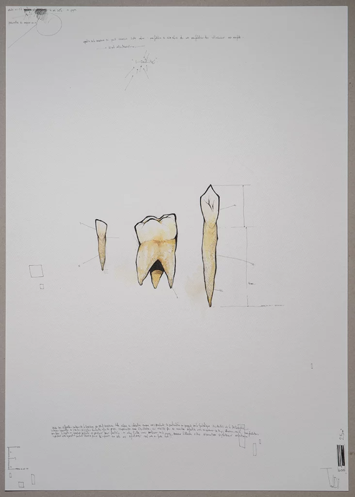 "trinité" 2025, stylo noir, aquarelle sur papier, 100 x 70 cm, série i-dent-ité 2025 dessin contemporain